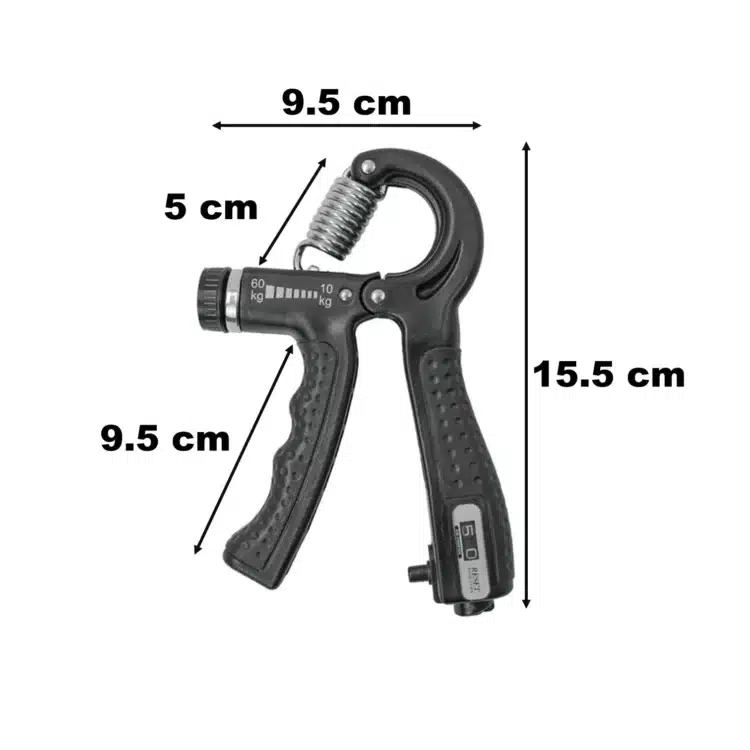 HAND GRIPS EJERCITADOR DE MANOS CON CONTADOR AJUSTABLE 60KG 1PZA - Imagen 2