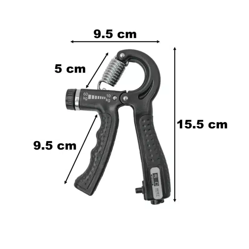 HAND GRIPS EJERCITADOR DE MANOS CON CONTADOR AJUSTABLE 60KG 1PZA - Imagen 2