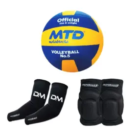 Alternative view of KIT PARA VÓLEY ENTRENAMIENTO PELOTA GOMA #5 + RODILLERA EVA + MANGA