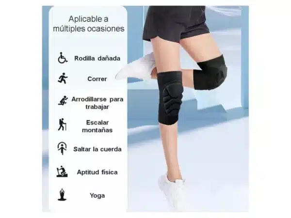 RODILLERAS ACOLCHADA PROTECTORA DEPORTIVA PARA TODO DEPORTE - Imagen 7