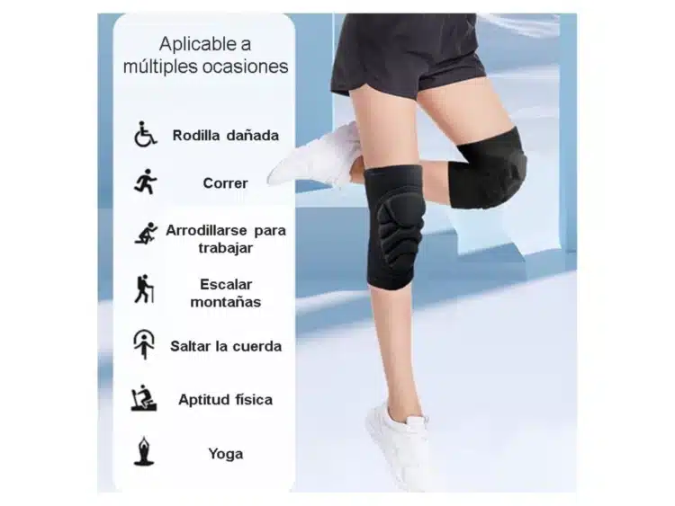 RODILLERAS ACOLCHADA PROTECTORA DEPORTIVA PARA TODO DEPORTE - Imagen 7