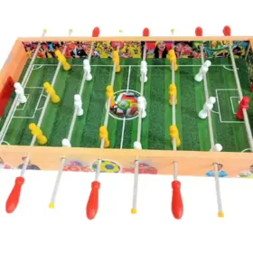 FULBITO DE MESA MANO DE MADERA REVERSIBLE - 5 JUEGOS EN 1