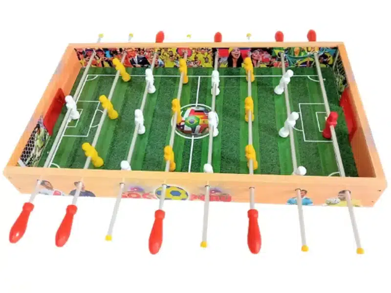 FULBITO DE MESA MANO DE MADERA REVERSIBLE - 5 JUEGOS EN 1