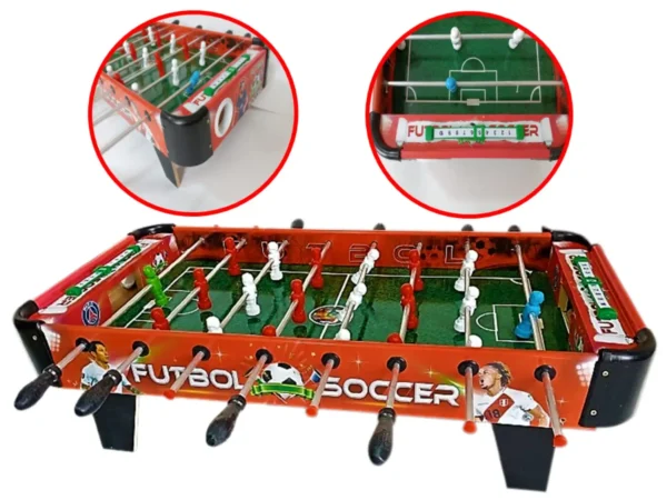 FULBITO DE MESA MANO REVERSIBLE C/ PATAS 5 Juegos En 1 Rojo - Imagen 4