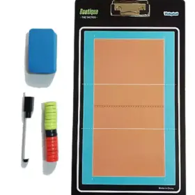 Alternative view of KIT PARA ENTRENADOR DE VÓLEY RED – PIZARRA TÁCTICA – PELOTA #5 – SILBATO