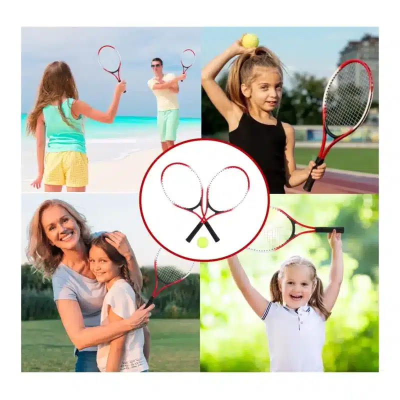 RAQUETAS PARA TENIS PINBO MÁS PELOTA PARA JUNIOR - Imagen 3
