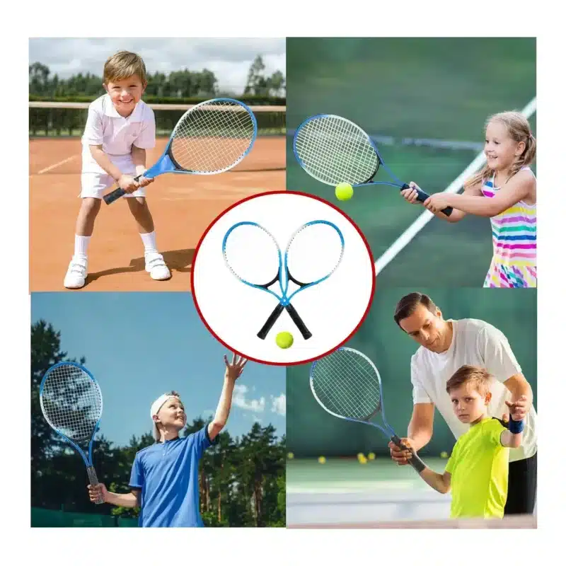 RAQUETAS PARA TENIS PINBO MÁS PELOTA PARA JUNIOR - Imagen 6