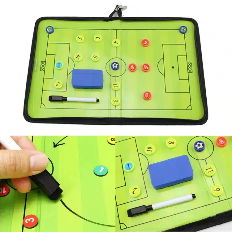 PIZARRA TÁCTICA LIBRO PEGABLE MAGNÉTICO DE FÚTBOL PARA ENTRENADOR - Imagen 4