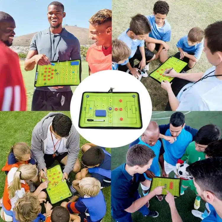 PIZARRA TÁCTICA LIBRO PEGABLE MAGNÉTICO DE FÚTBOL PARA ENTRENADOR - Imagen 6