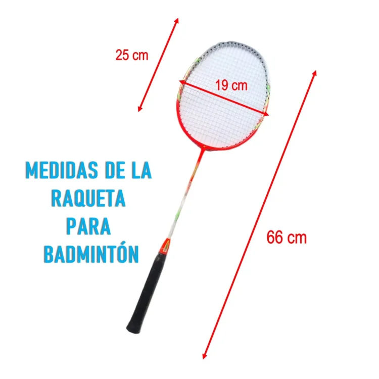 RAQUETAS PARA BÁDMINTON #PRO-7725 TORNEO - Imagen 3
