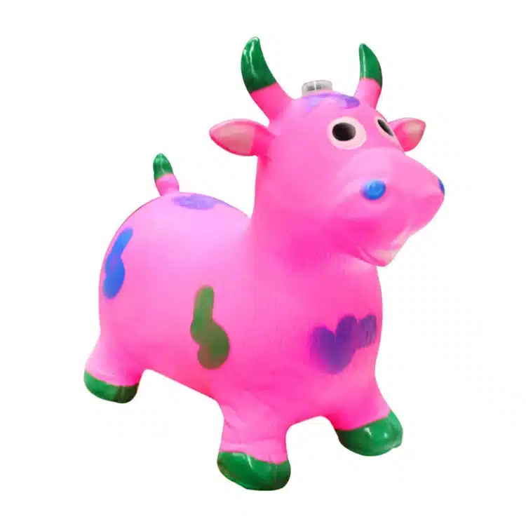 VACA SALTARIN INFLABLE PARA NIÑOS Y NIÑAS