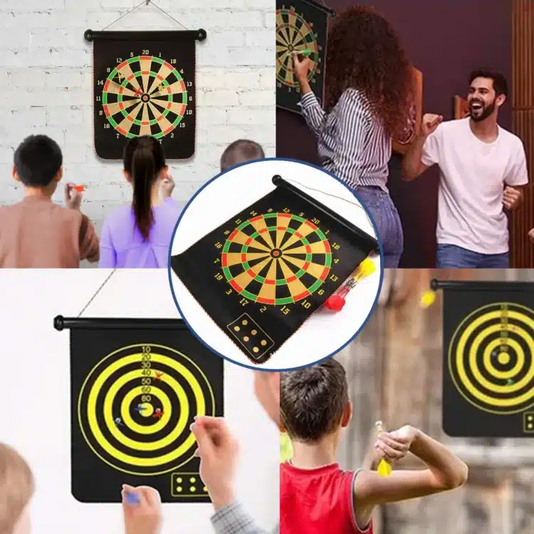JUEGO DE TIRO AL BLANCO CON 6 DARDOS IMANTADOS - REVERSIBLE - Imagen 7