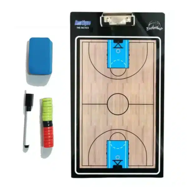 Kit Entrenador Básquet - Red para Aro - Pizarra Táctica - Pelota #7 - Silbato - Imagen 4