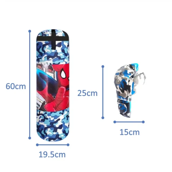 SACO DE BOX INFANTIL CAMUFLADO CON PAR DE GUANTES - Imagen 3
