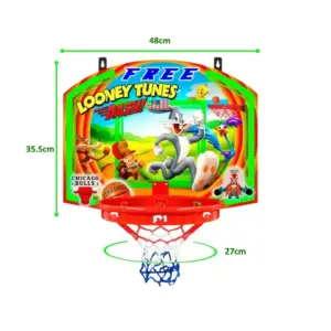 TABLERO DE BÁSQUET PARA PARED MÁS ARO, RED INFANTIL - Imagen 4