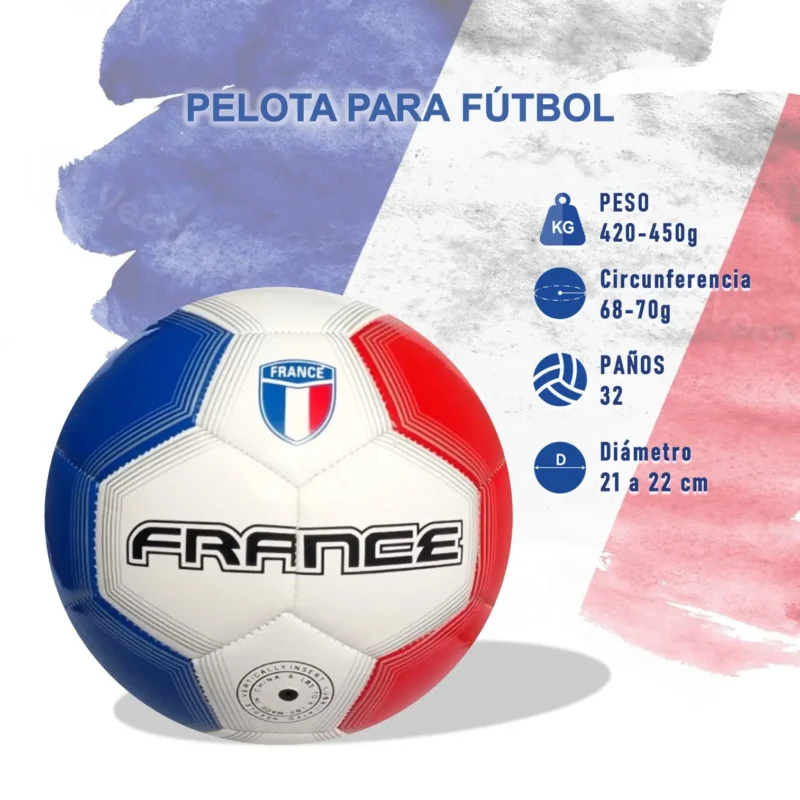 PELOTA PARA FÚTBOL TALLA #5 CUERO COSIDO PAÍSES - Imagen 4