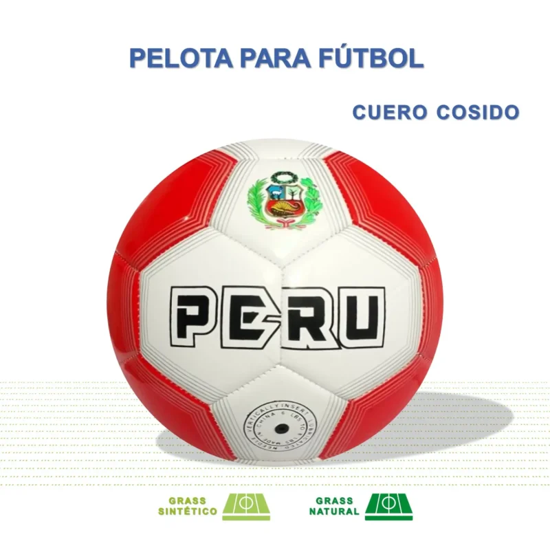 PELOTA PARA FÚTBOL TALLA #5 CUERO COSIDO PAÍSES - Imagen 2