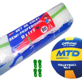 Alternative view of KIT PARA VÓLEY NET SEMIPRO Nº 80 MÁS PELOTA GOMA TALLA #5