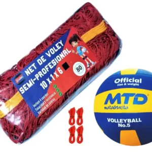 KIT PARA VÓLEY NET SEMIPRO Nº 80 MÁS PELOTA GOMA TALLA #5 - Imagen 5