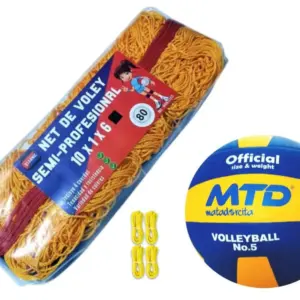 KIT PARA VÓLEY NET SEMIPRO Nº 80 MÁS PELOTA GOMA TALLA #5 - Imagen 6