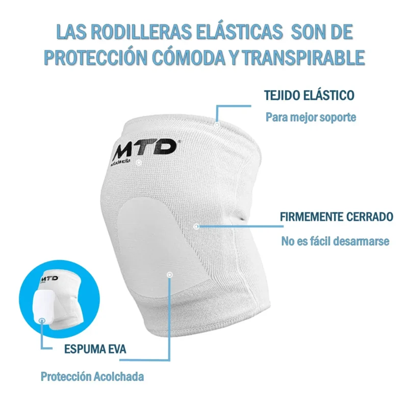 RODILLERAS CORTAS PARA VÓLEY PROTECCIÓN CON EVA MTD - Imagen 5