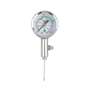 MEDIDOR DE AIRE TIPO RELOJ BARÓMETRO DE BALÓN CON VÁLVULA DE LIBERACIÓN DE AIRE PORTÁTIL SHOWGOL - Imagen 3