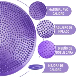 Alternative view of DISCO DE EQUILIBRIO CON INFLADOR PILATES YOGA FITNESS