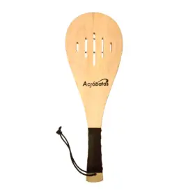 PALETA DE MADERA C/ RANURAS PARA FRONTÓN ACRÓBATAS