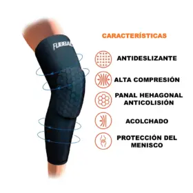 Alternative view of RODILLERAS PARA BÁSQUET DE PROTECCIÓN MODELO PANAL LARGA FUBBALL