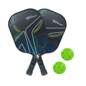 SET DE RAQUETAS PICKLEBALL PADDLE PROFESIONAL FIBRA DE VIDRIO PRO 350 TORNEO - Imagen 3