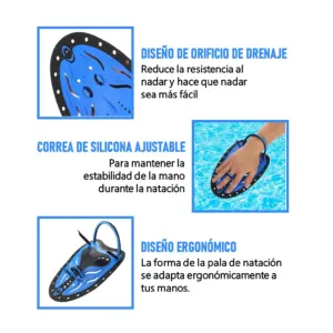 PALETAS PARA NATACIÓN BUCEO ENTRENAMIENTO AJUSTABLE  - Imagen 4