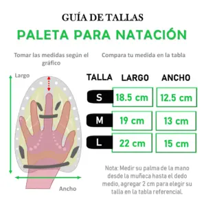 PALETAS PARA NATACIÓN BUCEO ENTRENAMIENTO AJUSTABLE  - Imagen 6