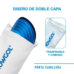 CANILLERAS PARA FÚTBOL CON PORTA CANILLERA DE LYCRA SHOWGOL - Imagen 3