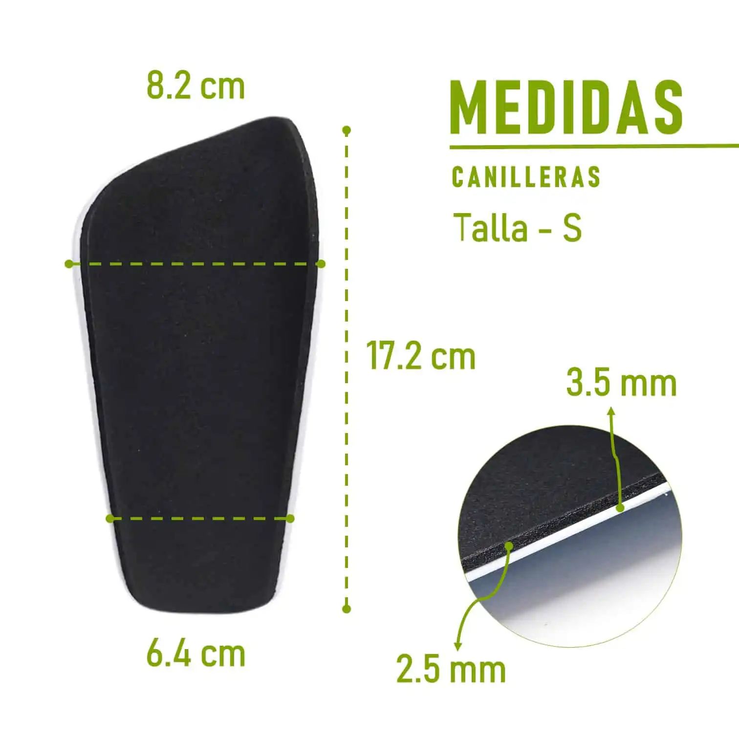 CANILLERAS PARA FÚTBOL CON PORTA CANILLERA DE LYCRA SHOWGOL - Imagen 8