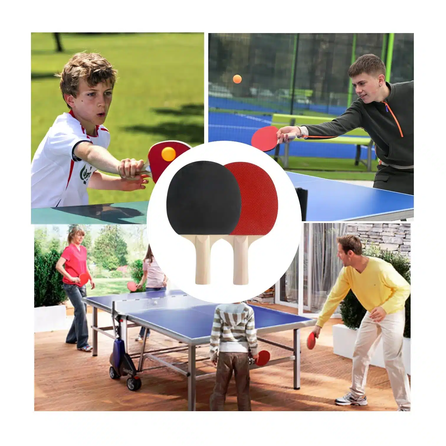 RAQUETAS PALETAS PARA PING PONG IVIA DEPORMAX - Imagen 3