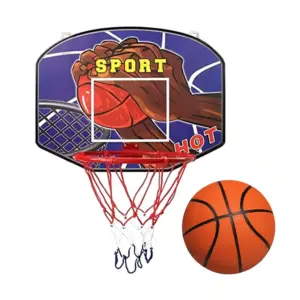 PACK PARA BÁSQUET TABLERO PARA MÁS ARO Y PELOTA OFICIAL TALLA #7 - RECREATIVO - Imagen 2