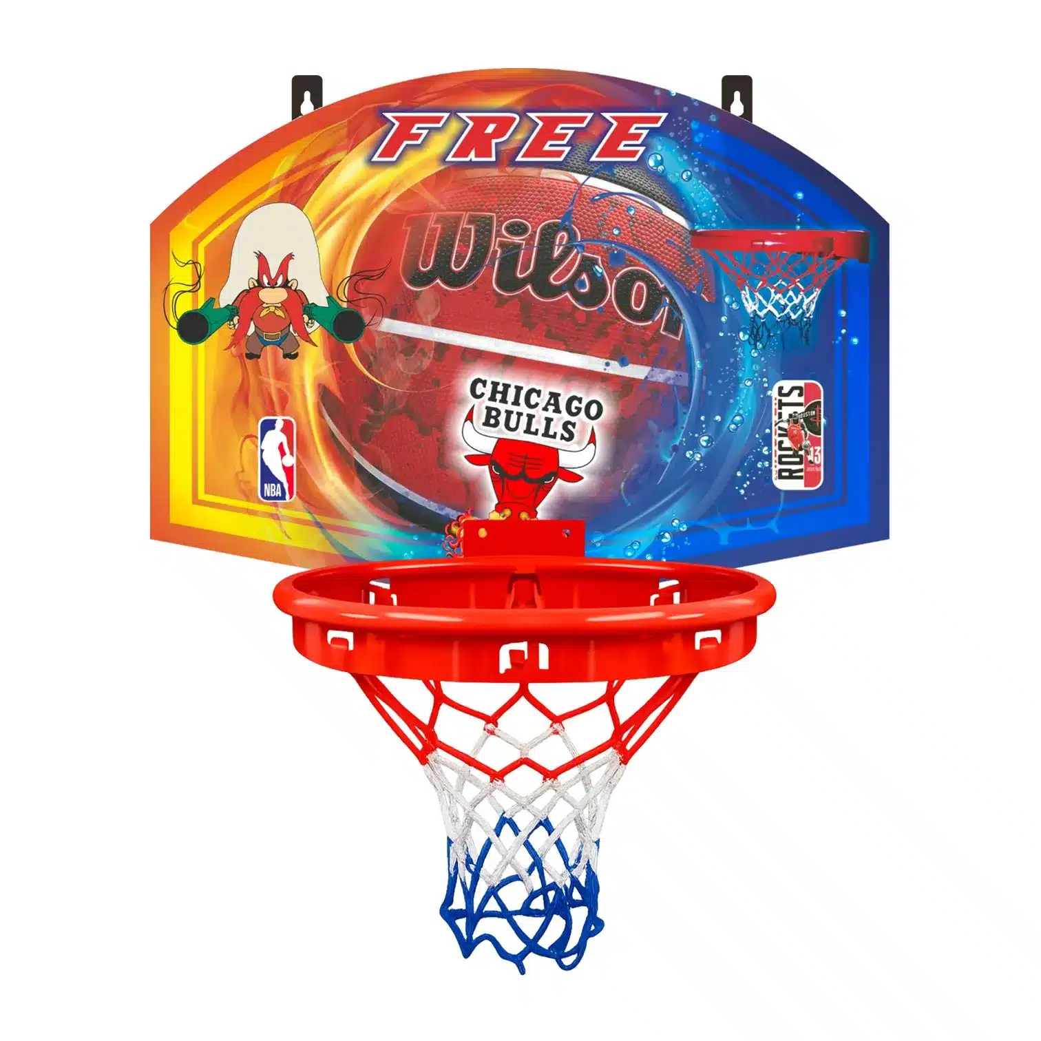 TABLERO DE BÁSQUET PARA PARED MÁS ARO Y RED - RECREATIVO - Imagen 6