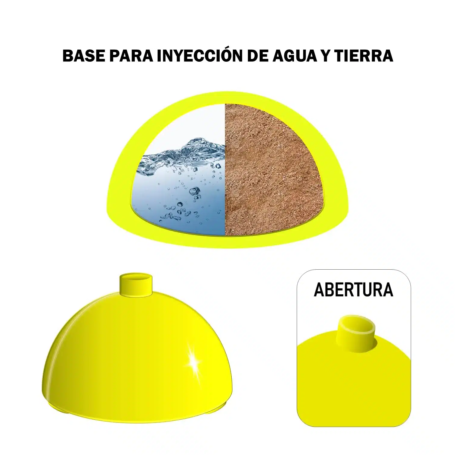 PACK DE 6 BASE SOPORTE MÁS VARILLA DE PVC ENTRENAMIENTO DEPORTIVO 1.50 METRO - Imagen 4