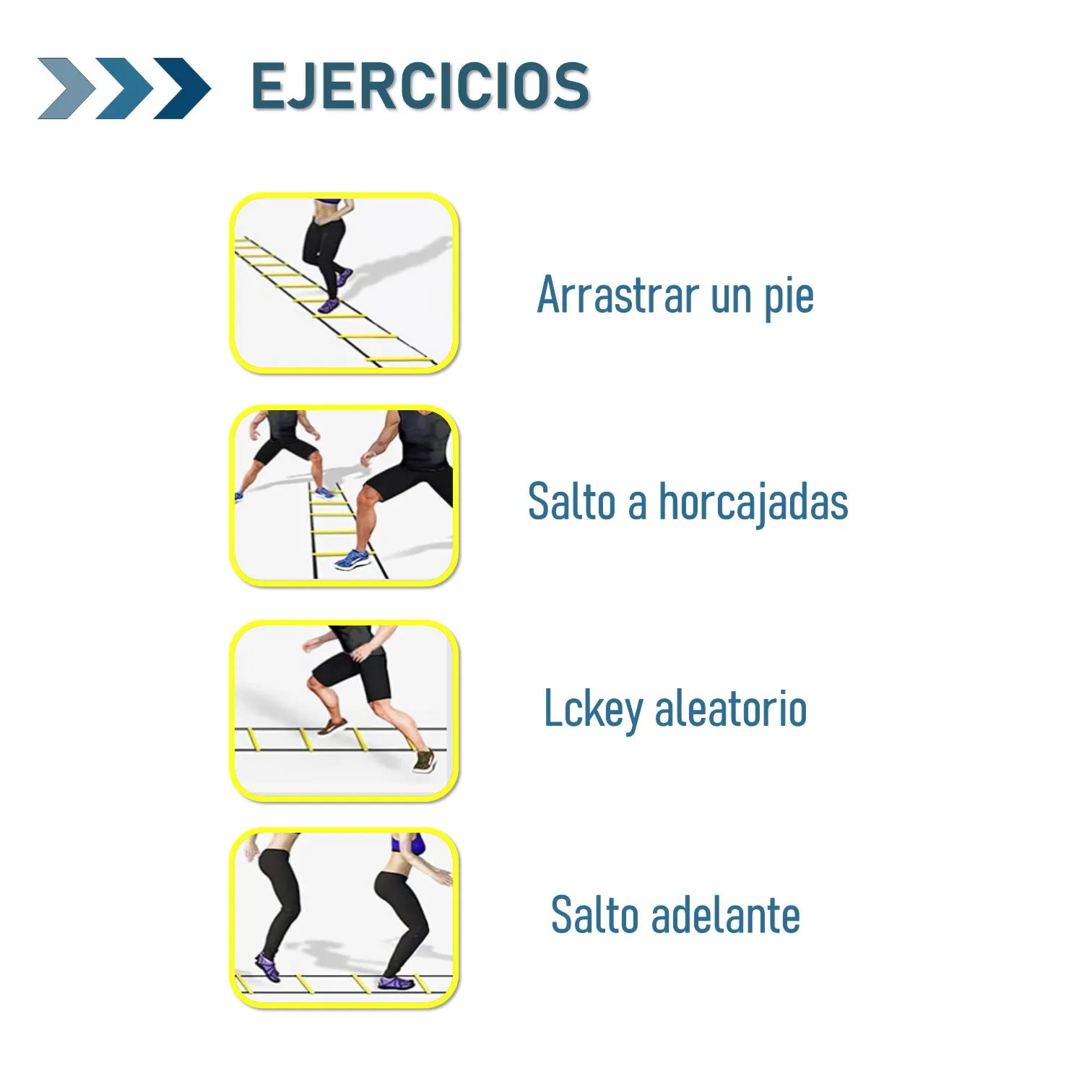 ESCALERA DE 12 PASOS PARA AGILIDAD Y COORDINACIÓN CON BOLSA DE ALMACENAMIENTO - Imagen 4