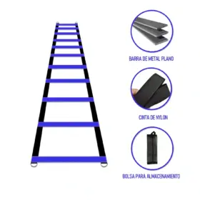 Alternative view of ESCALERA DE 10 PASOS PARA AGILIDAD Y COORDINACIÓN CON BOLSA DE ALMACENAMIENTO