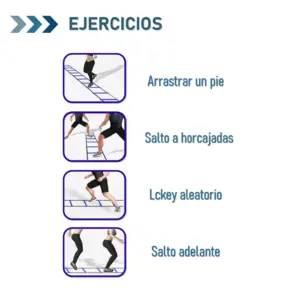 ESCALERA DE 10 PASOS PARA AGILIDAD Y COORDINACIÓN CON BOLSA DE ALMACENAMIENTO - Imagen 4