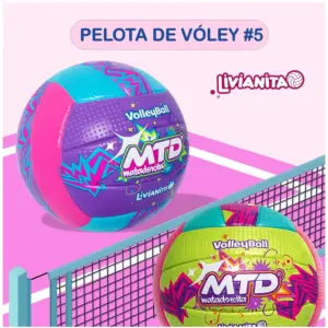 PELOTA PARA VÓLEY #5 GOMA FOAM EXTRA SUAVE LIVIANITA MTD - Imagen 4