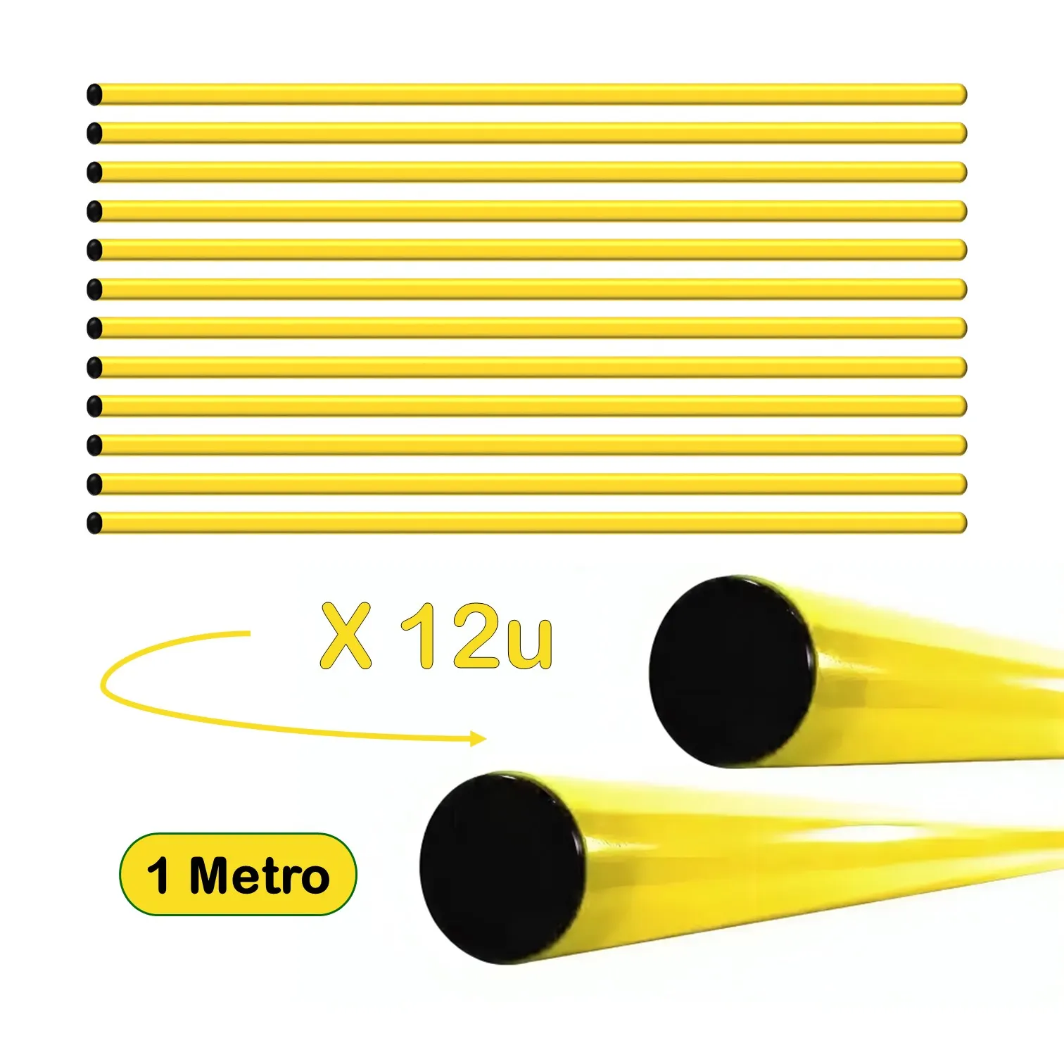 PACK DE 12 UNIDADES VARILLA DE PVC PARA ENTRENAMIENTO DE 1 METRO - Imagen 10