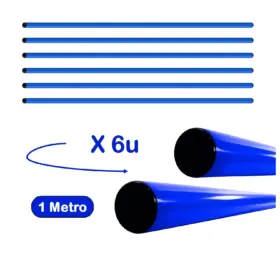 PACK DE 6 UNIDADES VARILLA DE PVC PARA ENTRENAMIENTO DE 1 METRO