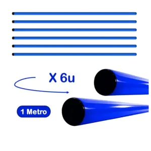 PACK DE 6 UNIDADES VARILLA DE PVC PARA ENTRENAMIENTO DE 1.50 METRO