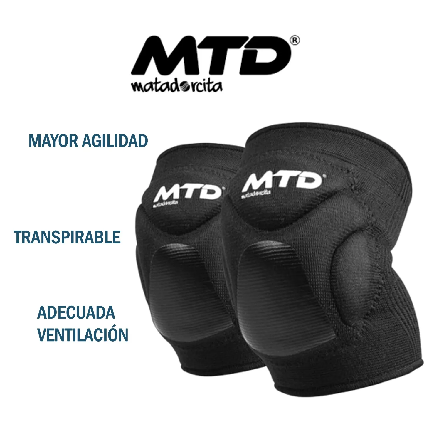RODILLERAS DEPORTIVA CON GEL PARA VÓLEY MTD KID - Imagen 3