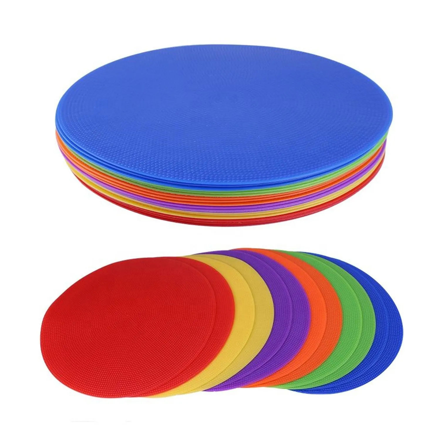 PLATILLOS PLANOS DISCOS DE PVC PARA ENTRENAMIENTO DEPORTIVO 12 UNIDADES - Imagen 9