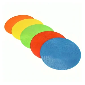 PLATILLOS PLANOS DISCOS DE PVC PARA ENTRENAMIENTO DEPORTIVO 12 UNIDADES
