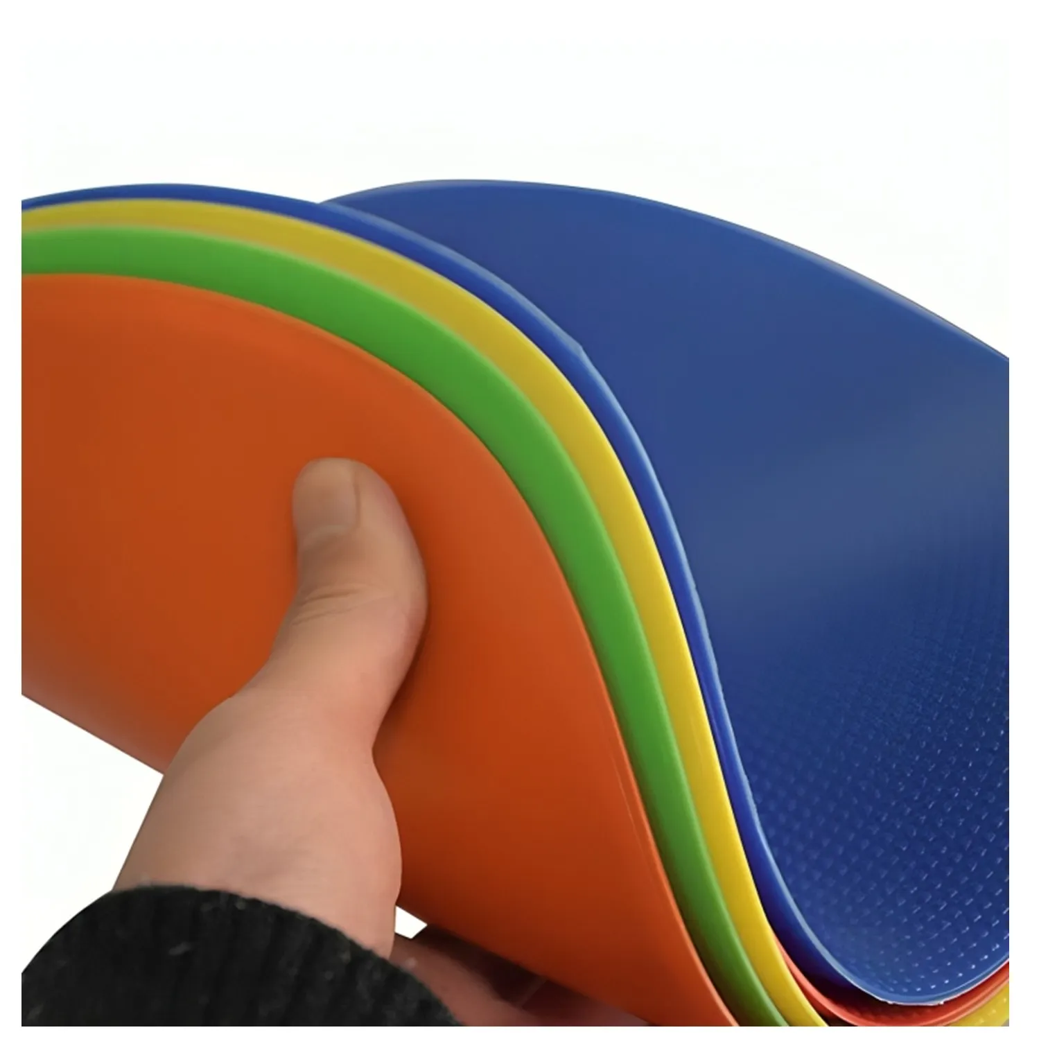 PLATILLOS PLANOS DISCOS DE PVC PARA ENTRENAMIENTO DEPORTIVO 12 UNIDADES - Imagen 6