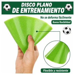 PLATILLOS PLANOS DISCOS DE PVC PARA ENTRENAMIENTO DEPORTIVO 12 UNIDADES - Imagen 4